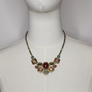 2028 Multicolor Stone Necklace